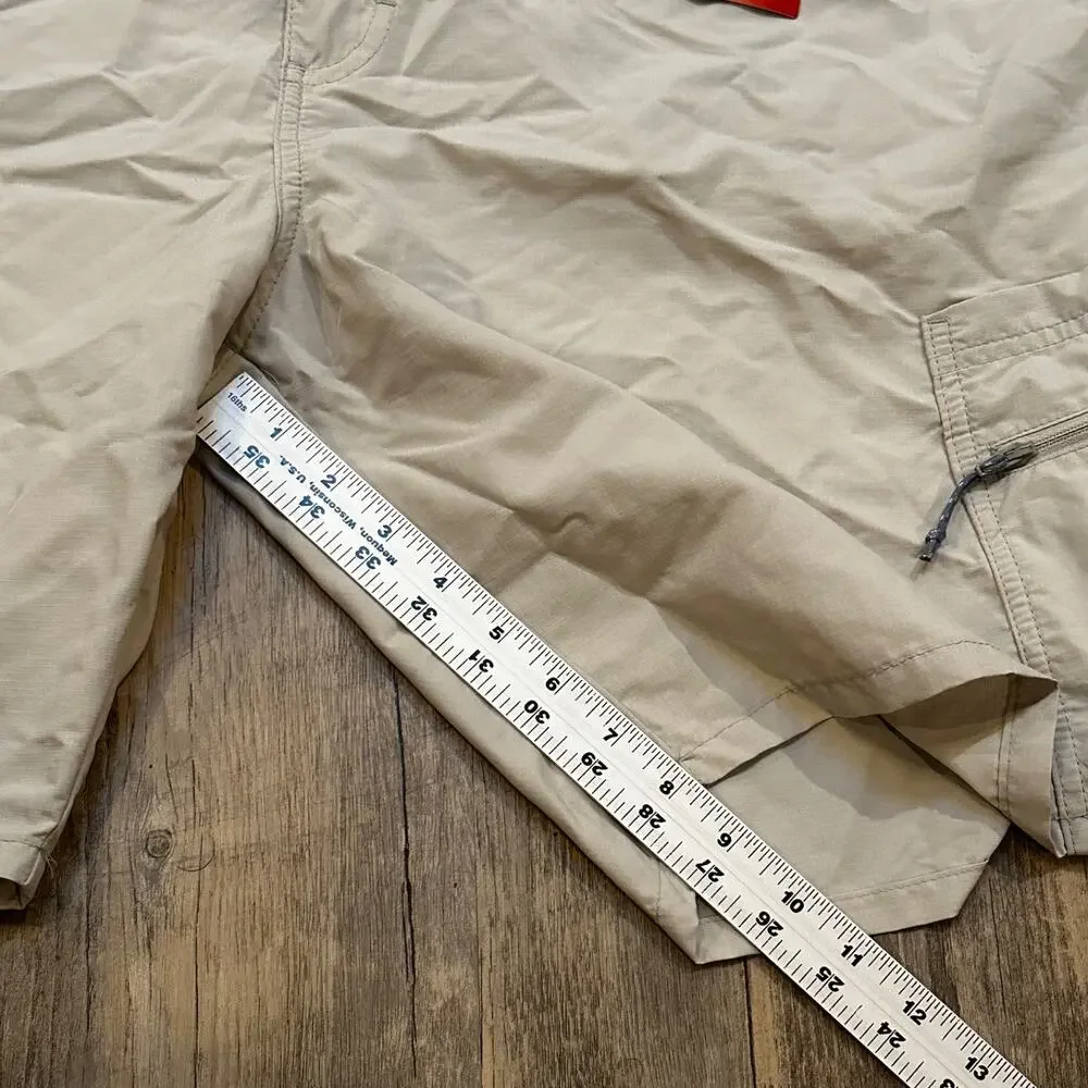 Wrangler Men’s ATG Cargo Shorts 9” Performance Elastic Waist Light Khaki Size 44
